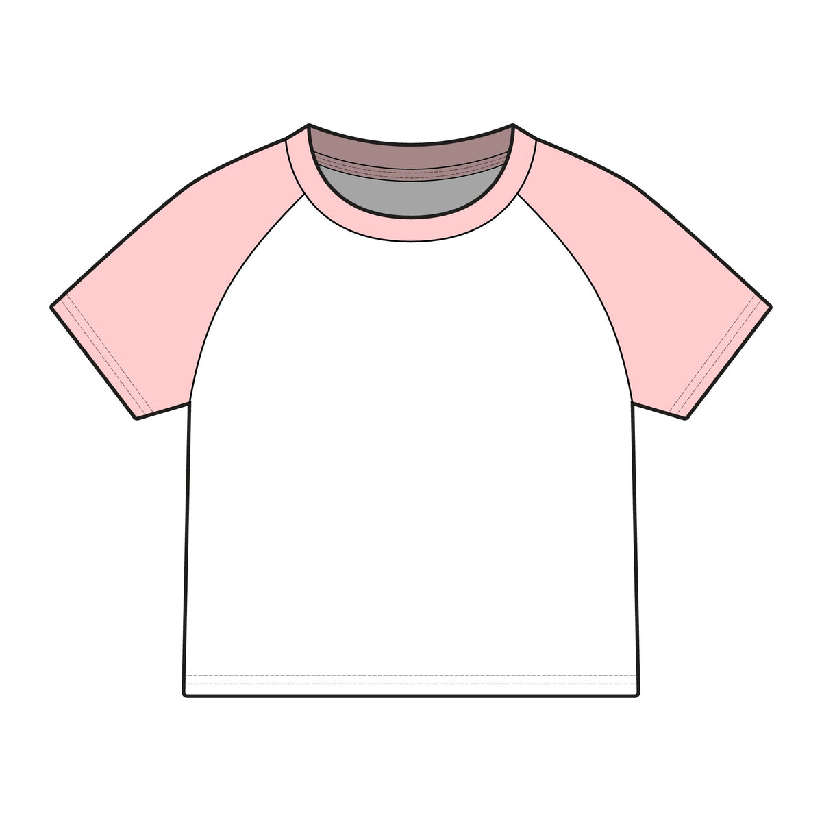 Women's Micro Rib Raglan Baby Tee